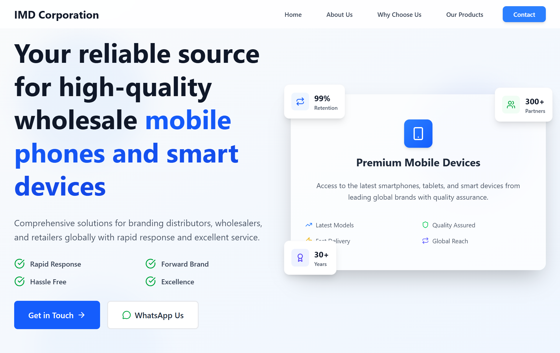 IMD Corporation - B2B Wholesale Platform